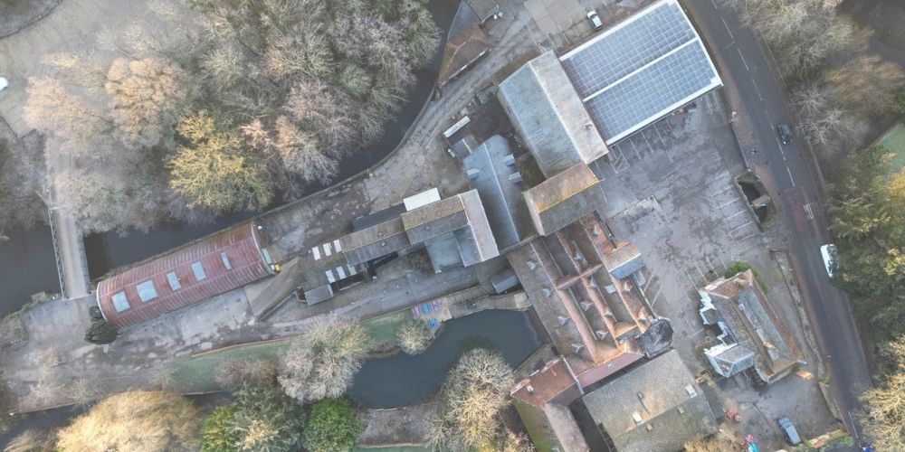 Ariel image of TGS at Botley Mills